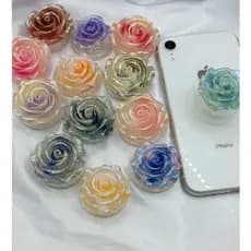 Suporte para celular Pop Socket ROSAS Holográfica  ALEATÓRIAS