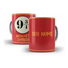Caneca Harry Potter Plataforma 9-3/4 Com Seu Nome