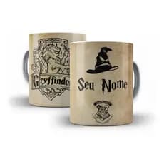 Caneca Harry Casas De Hogwarts (personalizada Com Seu Nome)
