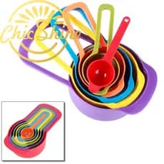 Xícara Medidores de Cozinha para bolo de Encaixar - Kit 6 Medidores Cozinha Coloridos - Kit Confeitaria Várias Medidas aprovado