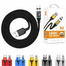Cabo Carregador Magnético V8 1 e 2 metros Magnético Carregador Cabo Usb Carregador