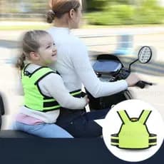 Colete de Segurança Infantil para Moto e Bicicleta Cinto Segurança Garupa Criança Ajustável