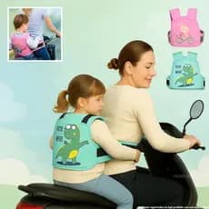 Colete de Segurança Infantil para Moto e Bicicleta Cinto Segurança Garupa Criança Ajustável