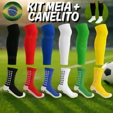 Kit Meia Antiderrapante Pro Soccer Trusox + Meião Cortado Canelito já