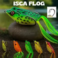 Kit 5/10 Isca Artificial Frog Sapo Anti Enrosco Sapinho Iscas Rã para Pesca