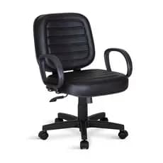 Cadeira De Escritório Giratória Reforçada Para Obeso PO Plus Size Reclinável Com Regulagem de Altura Belluno Courvin