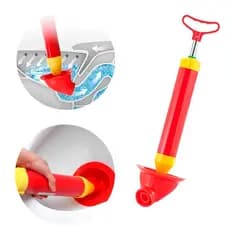 Desentupidor de Vaso Sanitário Manual de Cano Ralo Pia de Cozinha Potente Tipo Bomba Com Alta Sucção 150mm