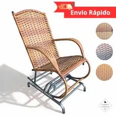Cadeira de Balanço para Área Externa Sítio Presente Jardim Poltrona 2 ou 4 Molas