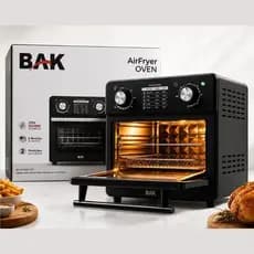 Airfryer Oven Bak 10 Litros, Fritadeira Sem Óleo Tipo Forno, Airfryer Grande 127v, Fritadeira Elétrica 10l, Forno Airfry