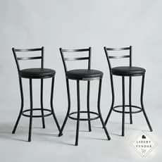 Banqueta Alta para Cozinha Bancada Banco Alto Bar Gourmet Cadeira Alta Moderna Metal preta vermelha branco