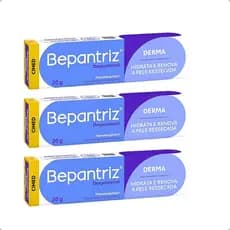 Kit 3 Un Pomada Bepantriz Derma Creme Cicatrizante Anti-Assaduras E Hidratante 20g | Cimed