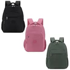 Mochilas Escolar Unissex Cores Modelo Jumper Expansiva Estudo Trabalho Viagem Poliester