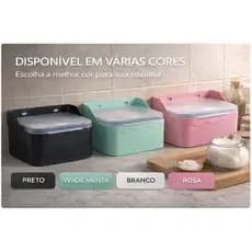 Saleiro Porta Sal Condimentos Premium Até 1 Kg PlastiBrasil