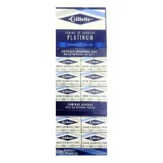Gillette Lâmina Barbear Platinum 50 Peças Inteira Duplo