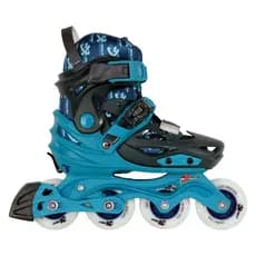 Patins Infantil X-LIGHT Azul Com Rodas de LED - 68/70MM OU 70/72MM ABEC-9 tamanho 33 ao 36