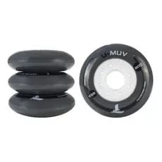 JOGO DE RODAS U-MUV 80MM/85A  Rodas Freestyle Traxart  Cinza jg 4