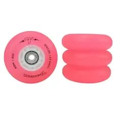 Jogo de Rodas Para patins  Led Rosa Especial  80MM/85A dx037