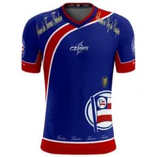 camisa futebol bahea tricolor esportiva dry fit camiseta time times treino corrida uv academia leve