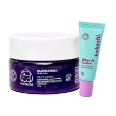 Kit Skin Care Olhos de Gueixa Geleia de Niacinamida Kokeshi