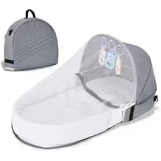Mini Berço Portátil Bebe Ninho Redutor C/ Mosquiteiro Acolchoado