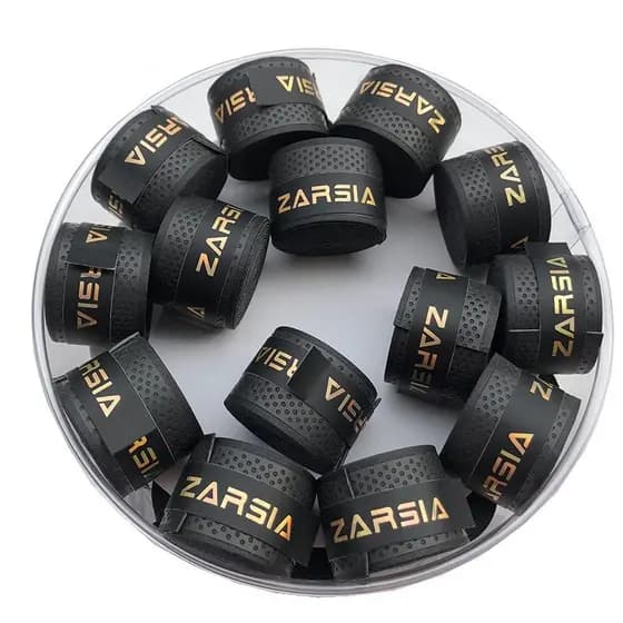 Kit 3 Overgrip Preto Raquete Tenis Beach Tennis Padel Badminton Fita Grip