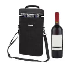 Bolsa Termica Porta 2 Garrafas E Taças De Vinho 4kg H42