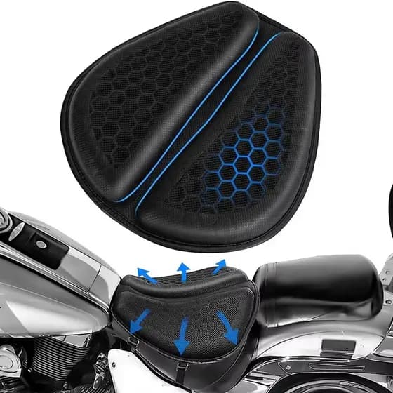 Almofada Moto Gel Assento Motocicleta Universal Confortável Ortopédica 7901