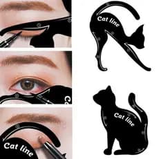Women Cat Line Eye Makeup Eyeliner Unique Stencils Templates Makeup Tools Molde Estêncil Maquiagem Para Olhos