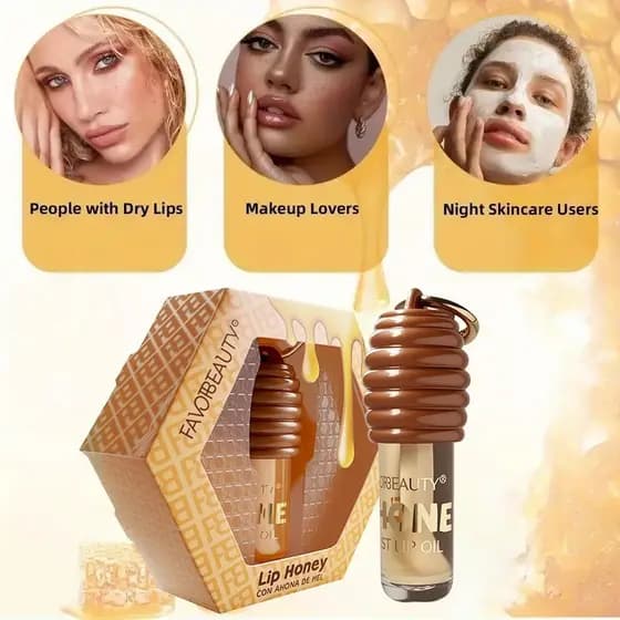 Brilho Labial Gloss Hidratante Aroma De Mel 5g