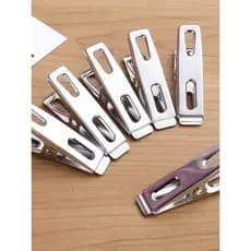 kit 20 Unidades Pregador de roupa metal inox/ rampo metal para pendura multiuso