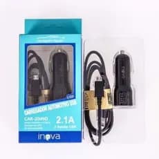 Carregador Veicular Automotivo Turbo Super Rápido 3.0A 2 saídas USB + Cabo
