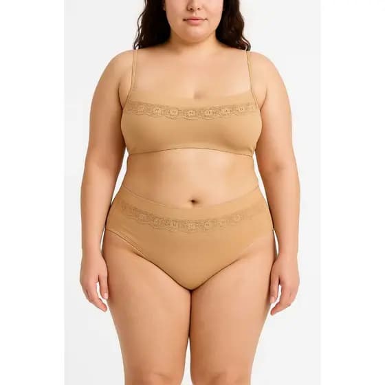 Calcinha Plus Size Conforto com Cós Alto Tamanhos 48, 50 e 52 feminina Luxo Grande Dia a Dia