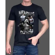 Camiseta adulto e infantil Menphis Depay Time Futebol Preta/branco timao