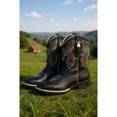 Bota Masculina Cano Lo1ngo CARA DE BOI Texana Sola Jump