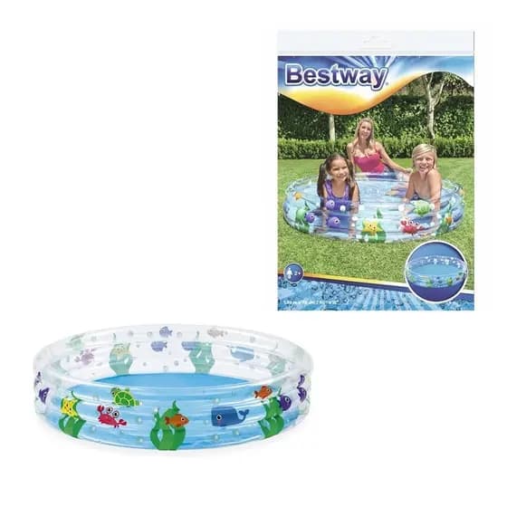 Piscina Inflável Bestway Infantil 152x30cm – 282 Litros – Tema Fundo do Mar