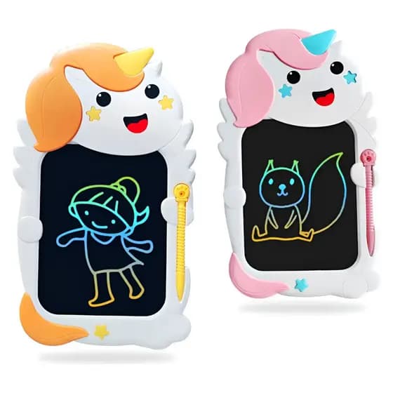 Lousa Mágica Infantil Unicórnio – Tablet LCD de Desenho Colorido