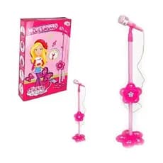 Karaokê Infantil Musical Glam Girls com Microfone e Suporte