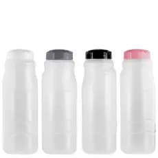 Jogo de Garrafas de Plástico 4 Peças Transparente Geladeira 1,4L