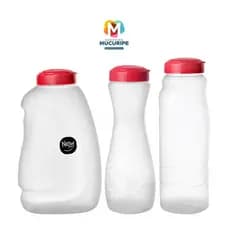 Garrafa De Água P/ Geladeira Plástico 3 Unidades