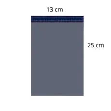 Envelope saco sedex tipo embalagem cinza 13x25 -1000 pçs