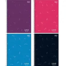 Caderno Quadriculado Lunix 7x7 80f Tilibra