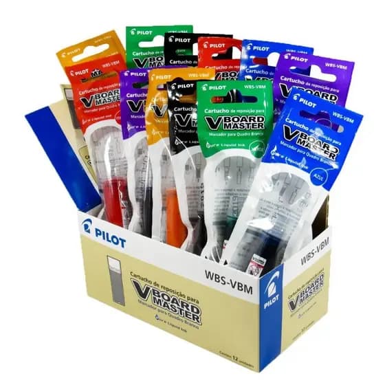 12 Refil de Tinta Para Quadro Branco Pilot