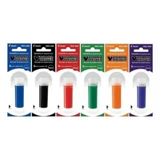 6 Refil de Tinta Para Quadro Branco Pilot