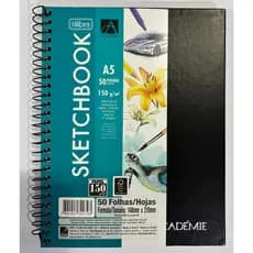 Caderno Sketchbook Espiral Capa Dura A5 Académie