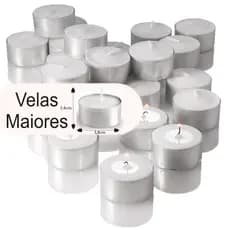 Kit 50 Velas Rechaud 4hrs Brancas Flutuantes, Casamentos, Festas, Decoração  Suporte Em Alumínio 4Hrs de Queima