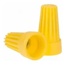 Conector Emenda Fio Elétrico Cabo Torção Amarelo 7,4mm² Isolado Instalação Rápida