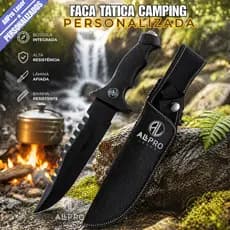 Faca Para Churrasco Profissional Faca para Camping Luxo Personalizado