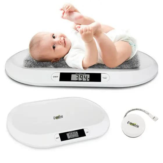 Balança Pediátrica Digital Infantil para medir peso Bebê Função Tara Fitmetria