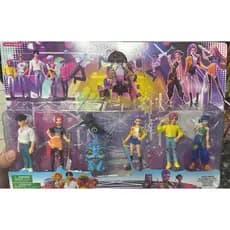 Kit Bonecas Guerreiras do K-Pop com Acessórios – 6 Personagens Estilo Pop Music