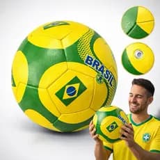 Bola Futebol Brasil Nº5 Oficial Campo Copa 2026 Infantil Adulto PVC Costurada